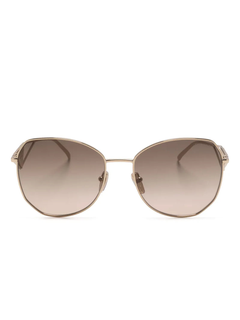 gradient oversized-frame sunglasses