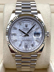 Rolex | Day-Date | 228239-0055 | White gold | 40 mm | White gold | Grey | Automatic