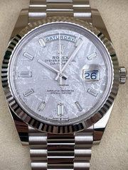 Rolex | Day-Date | 228239-0055 | White gold | 40 mm | White gold | Grey | Automatic