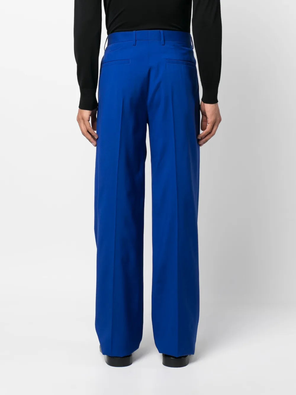 wide-leg tailored trousers