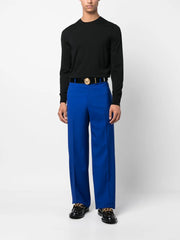 wide-leg tailored trousers