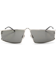 metallic square-framed sunglasses