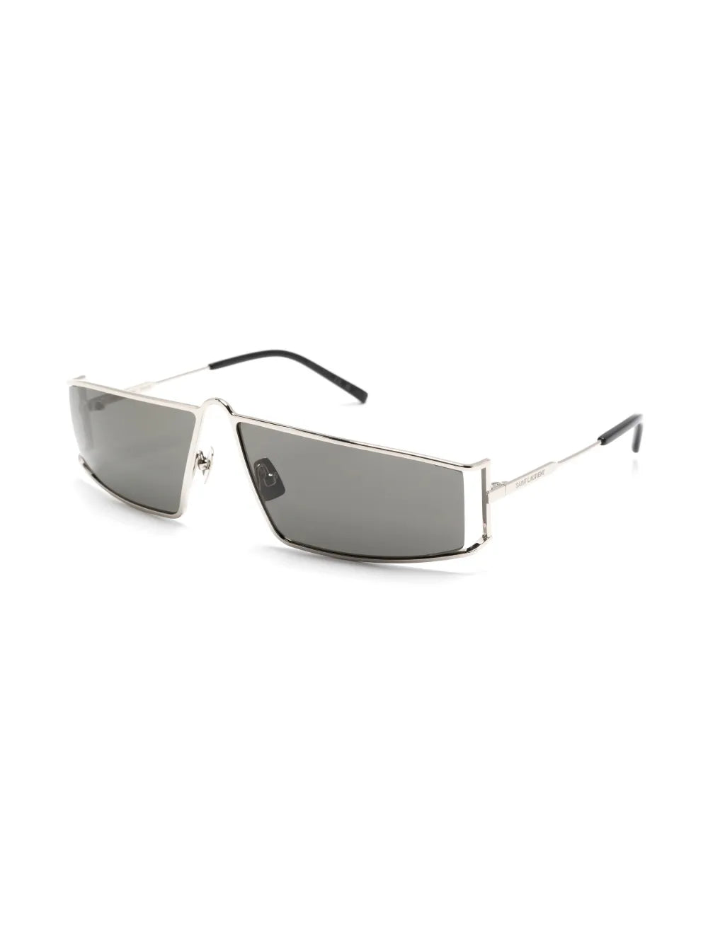 metallic square-framed sunglasses