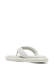 padded leather flip-flops