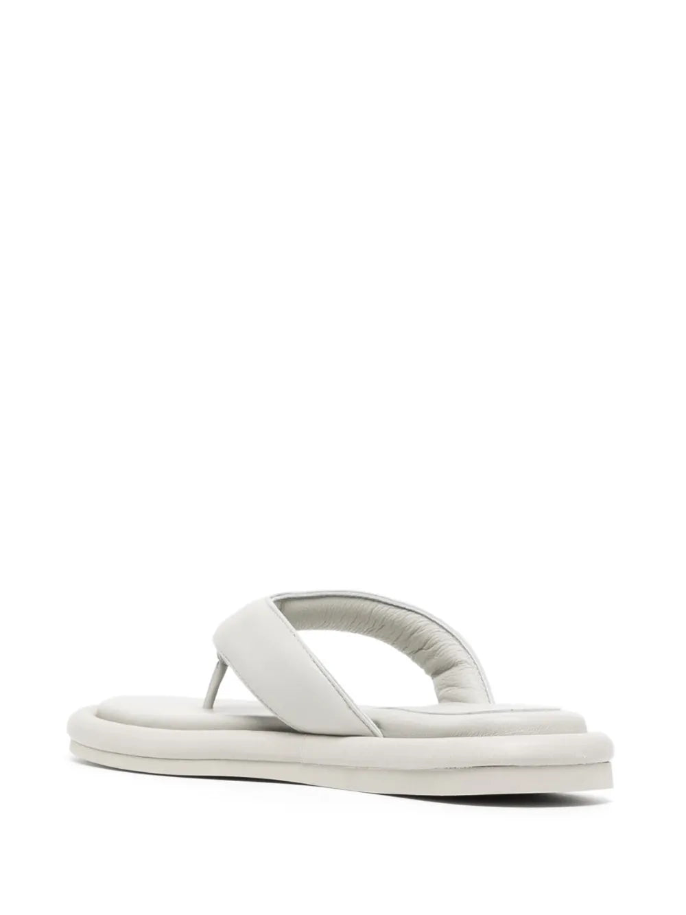 padded leather flip-flops