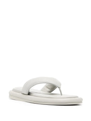 padded leather flip-flops