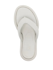 padded leather flip-flops