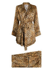 Golden Hollywood silk pyjama set
