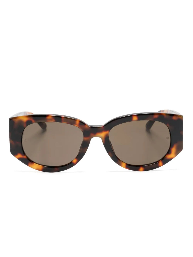Debbie oval-frame sunglasses