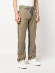 ripstop straight-leg trousers