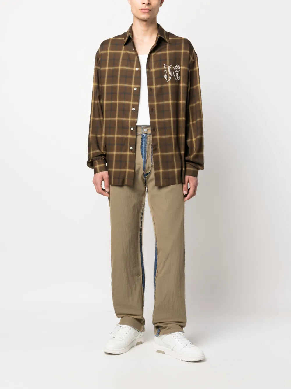 ripstop straight-leg trousers