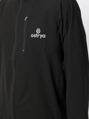 logo print hooded jacket