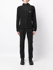 logo print hooded jacket