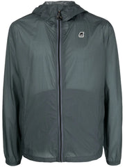 logo-patch hooded jacket