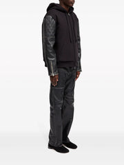 zip-up hooded jacket