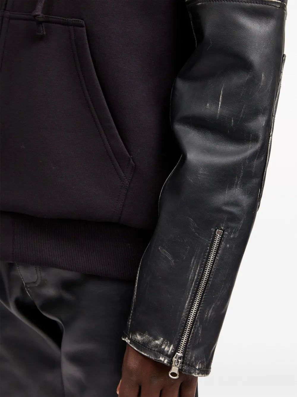 zip-up hooded jacket