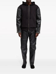 zip-up hooded jacket