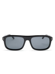logo-engraved rectangle-frame sunglasses