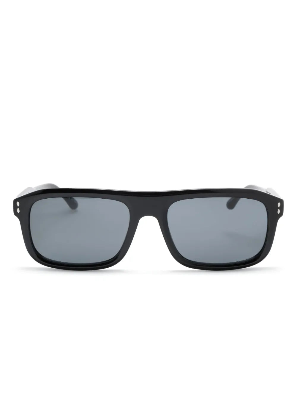 logo-engraved rectangle-frame sunglasses