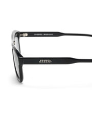 logo-engraved rectangle-frame sunglasses
