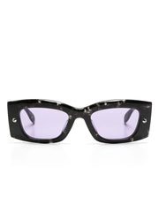 Spike Studs rectangular-frame sunglasses