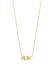 Vera bow-pendant necklace