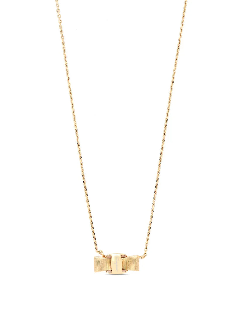 Vera bow-pendant necklace