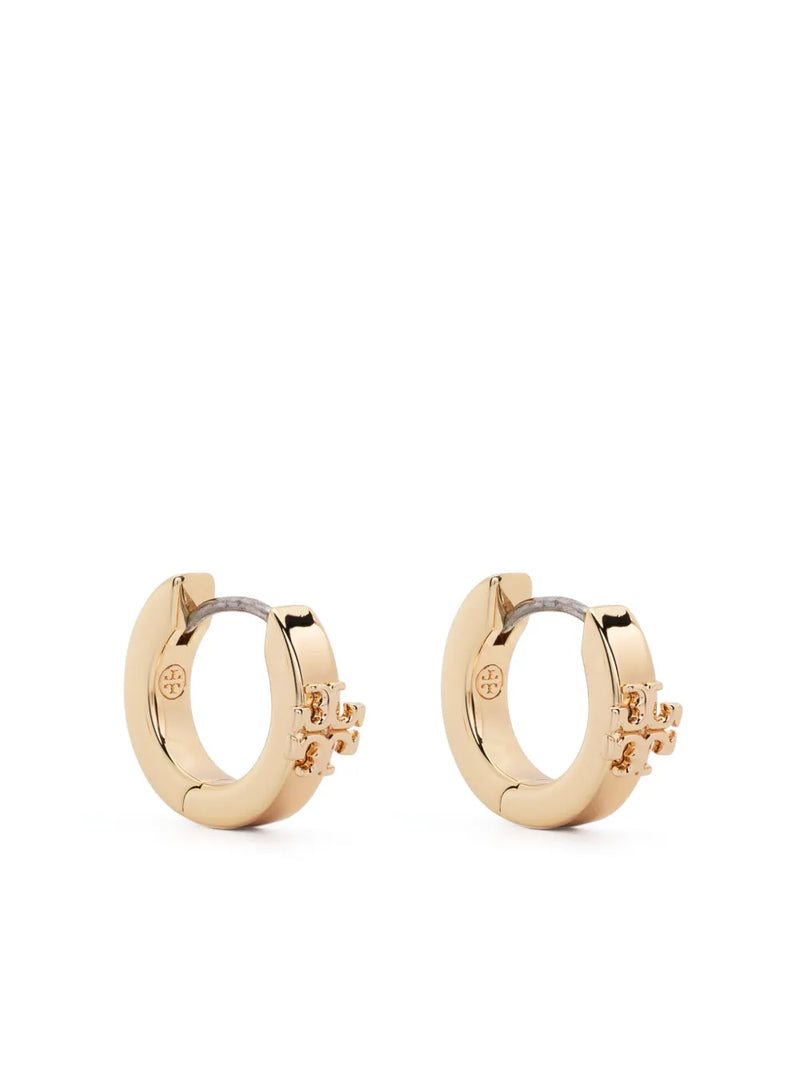 Double T-motif polished earrings