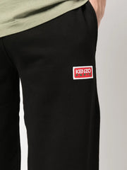 logo-embroidered tapered track pants