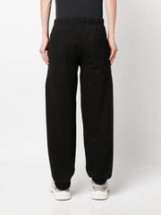 logo-embroidered tapered track pants