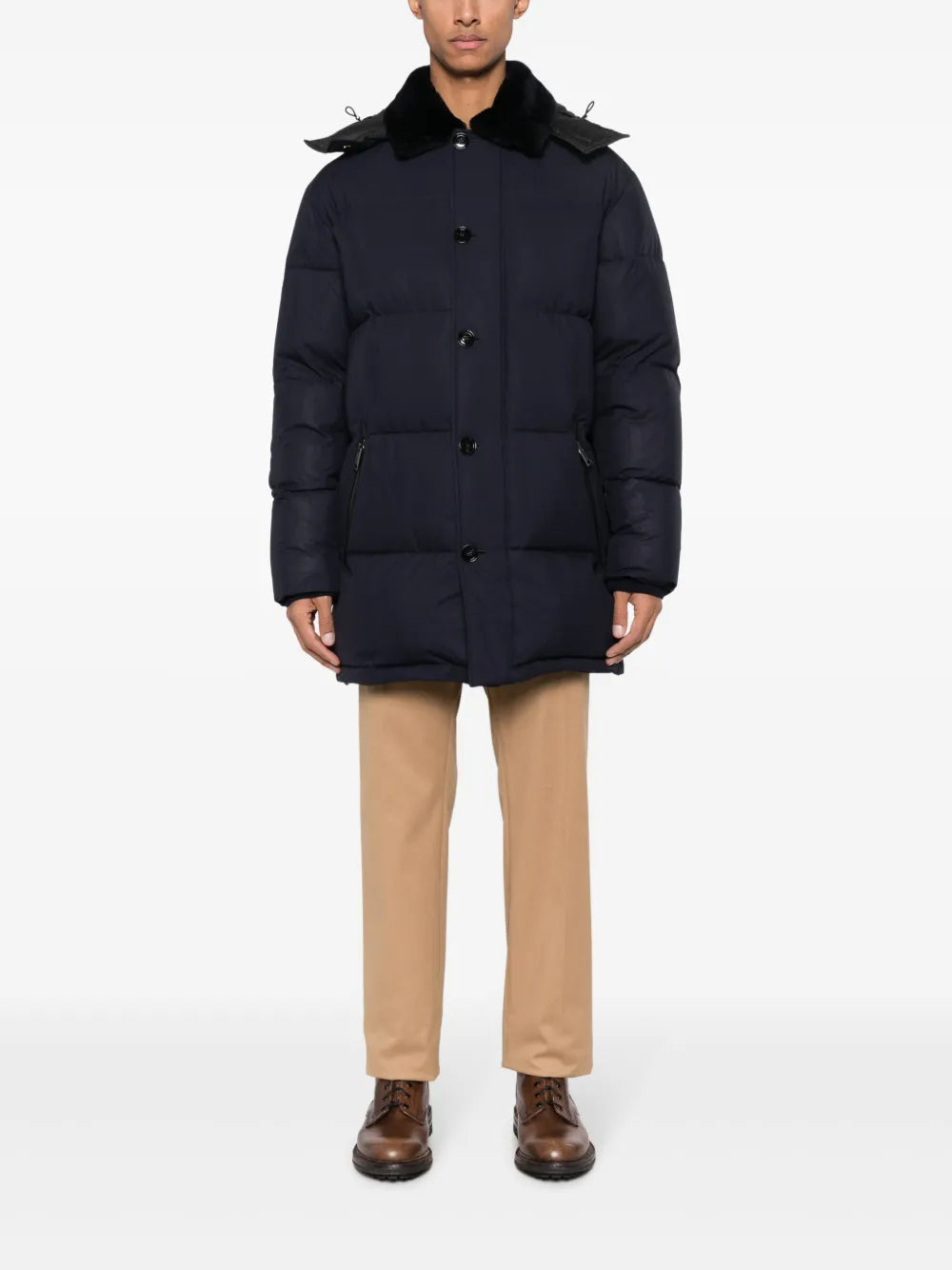padded down coat
