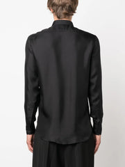 buttoned silk shirt