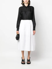 buttoned silk shirt