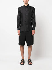 buttoned silk shirt