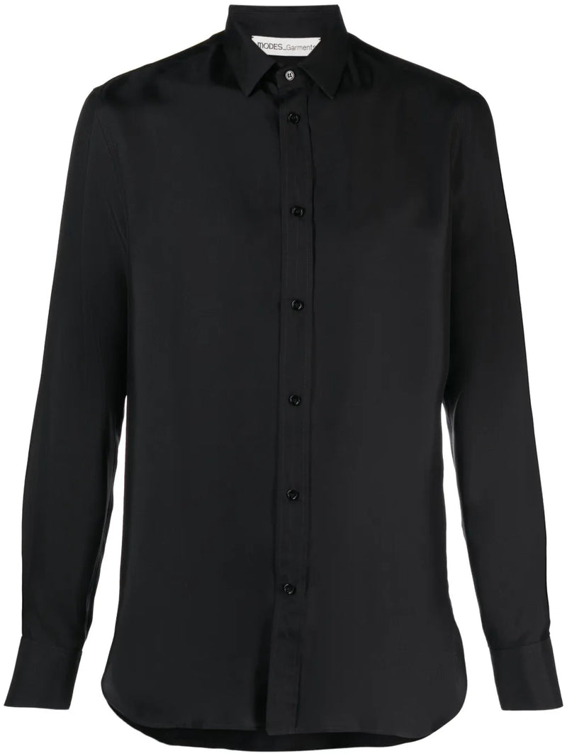 buttoned silk shirt