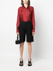 buttoned silk shirt