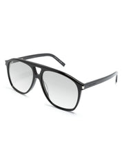 oversized pilot-frame sunglasses