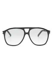 oversized pilot-frame sunglasses