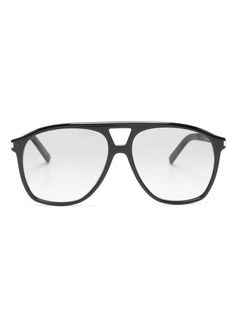 oversized pilot-frame sunglasses