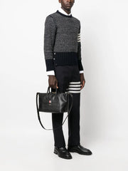 small leather tote bag