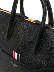 small leather tote bag