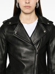 leather biker jacket