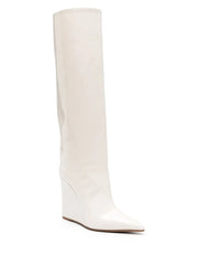 Kira 120mm patent wedge boots