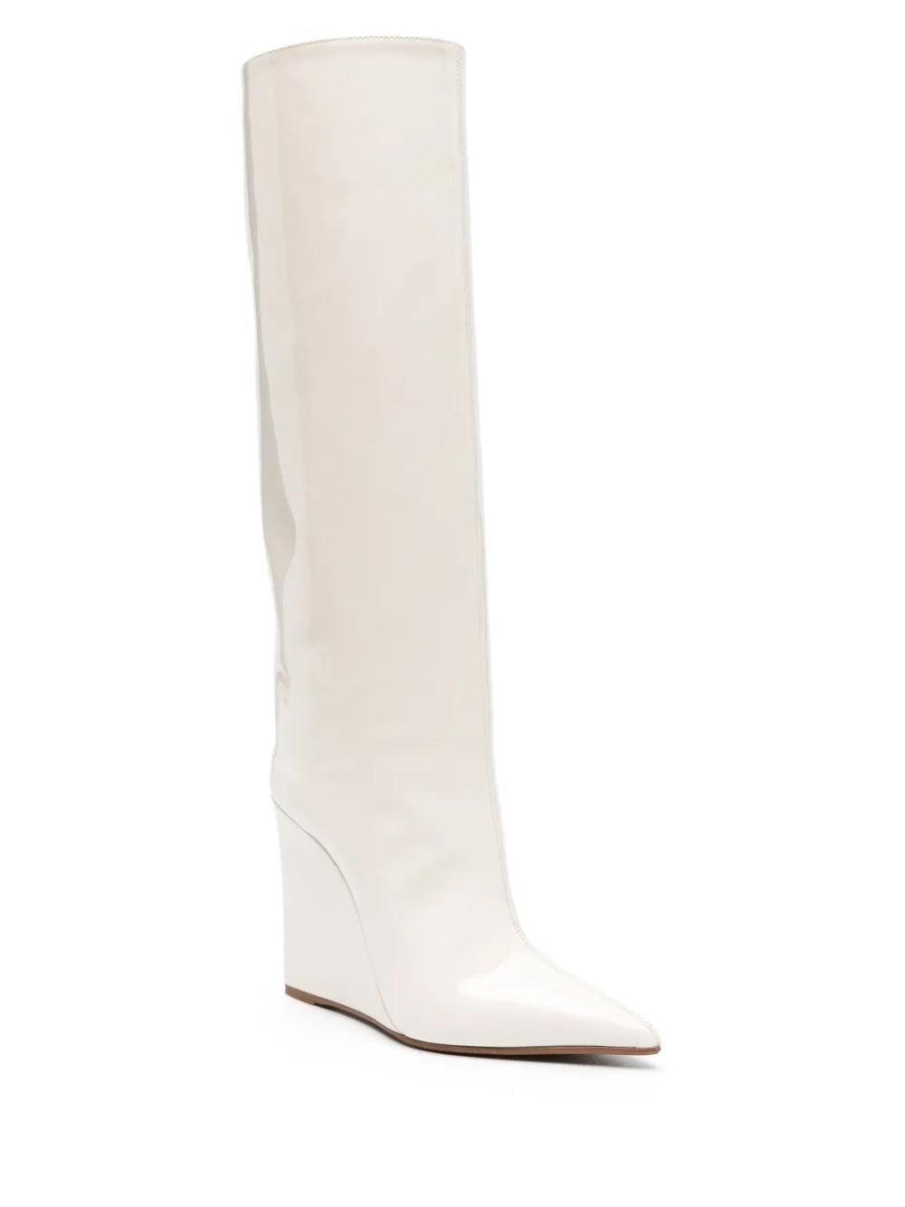 Kira 120mm patent wedge boots