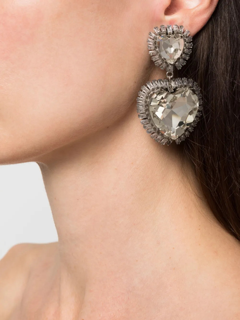 crystal-embellished earrings