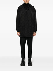 logo-patch hooded jacket