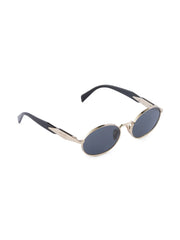 tinted oval-frame sunglasses