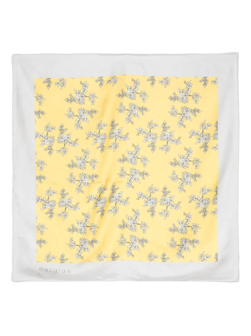 Floral-Print Silk Scarf