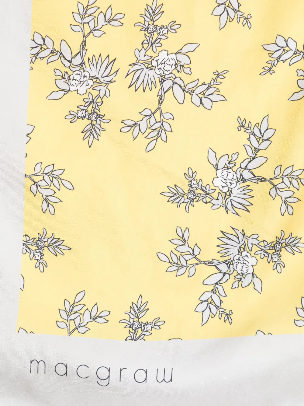 Floral-Print Silk Scarf