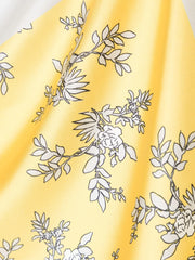 Floral-Print Silk Scarf